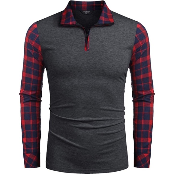 Mens Plaid Sweater Other - New Mens Plaid Sweater Long Sleeve Shirt